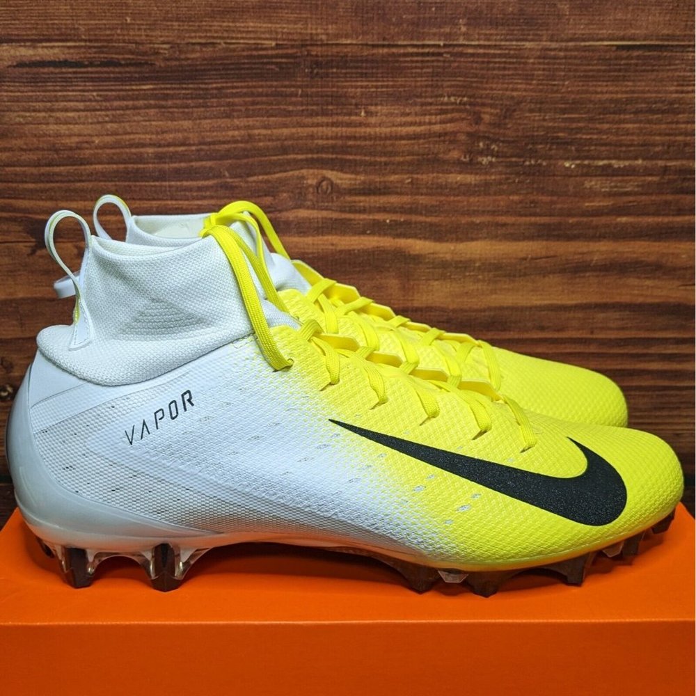 Nike Vapor Untouchable Pro 3 Men's 13 Dynamic Yellow White Black football cleats